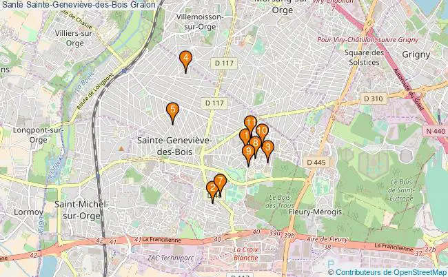 plan Santé Sainte-Geneviève-des-Bois Associations Santé Sainte-Geneviève-des-Bois : 15 associations