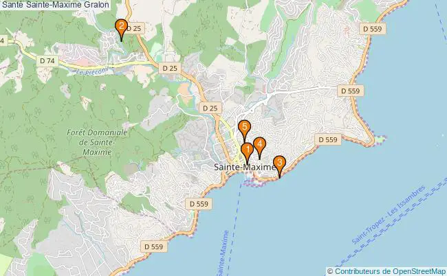 plan Santé Sainte-Maxime Associations Santé Sainte-Maxime : 7 associations