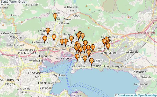 plan Santé Toulon Associations Santé Toulon : 148 associations