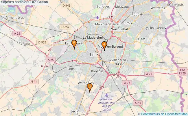 plan Sapeurs pompiers Lille Associations sapeurs pompiers Lille : 6 associations