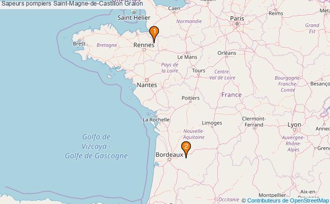 plan Sapeurs pompiers Saint-Magne-de-Castillon Associations sapeurs pompiers Saint-Magne-de-Castillon : 2 associations