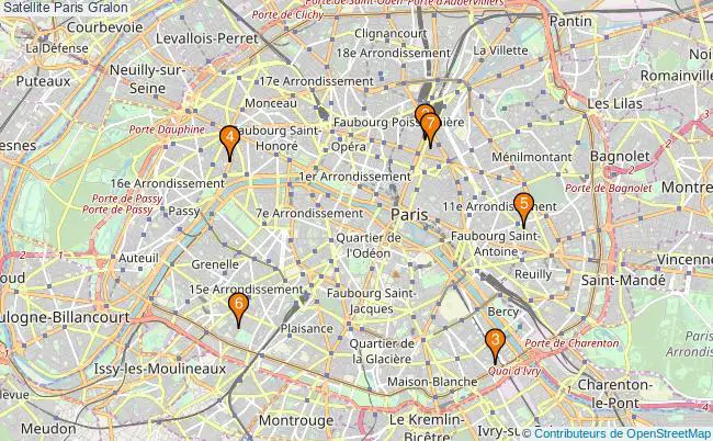 plan Satellite Paris Associations satellite Paris : 11 associations