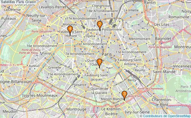 plan Satellites Paris Associations satellites Paris : 7 associations