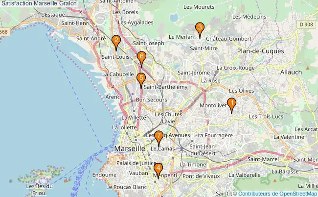 plan Satisfaction Marseille Associations Satisfaction Marseille : 8 associations