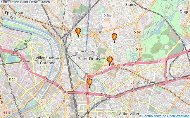 plan Satisfaction Saint-Denis Associations Satisfaction Saint-Denis : 4 associations