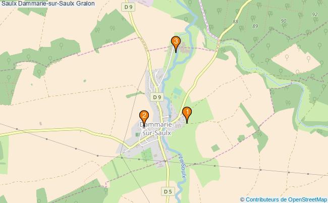 plan Saulx Dammarie-sur-Saulx Associations Saulx Dammarie-sur-Saulx : 3 associations