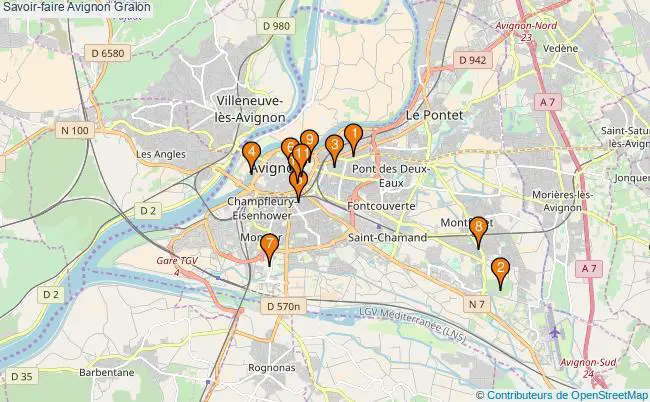 plan Savoir-faire Avignon Associations Savoir-faire Avignon : 15 associations