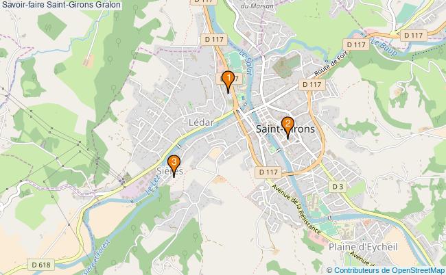 plan Savoir-faire Saint-Girons Associations Savoir-faire Saint-Girons : 3 associations