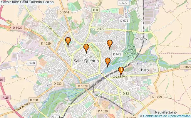 plan Savoir-faire Saint-Quentin Associations Savoir-faire Saint-Quentin : 4 associations