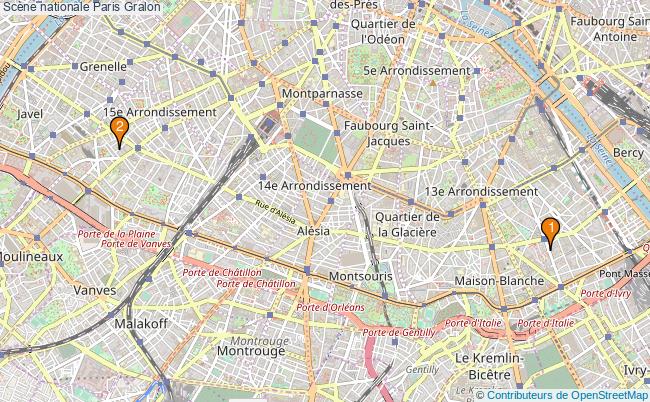 plan Scène nationale Paris Associations scène nationale Paris : 6 associations
