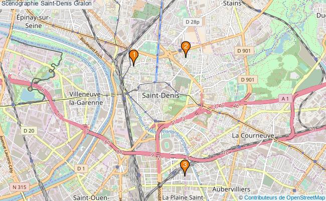 plan Scénographie Saint-Denis Associations scénographie Saint-Denis : 5 associations