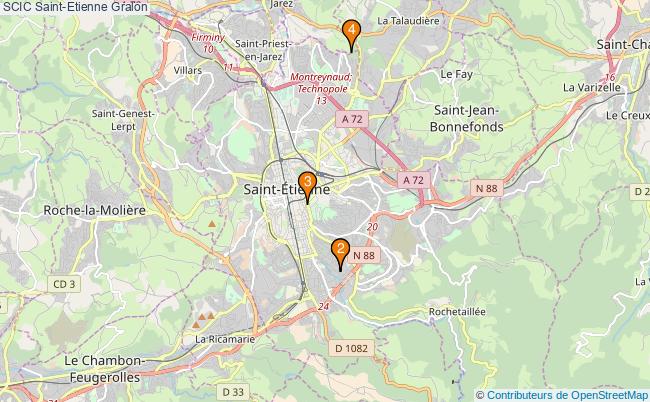 plan SCIC Saint-Etienne Associations SCIC Saint-Etienne : 5 associations