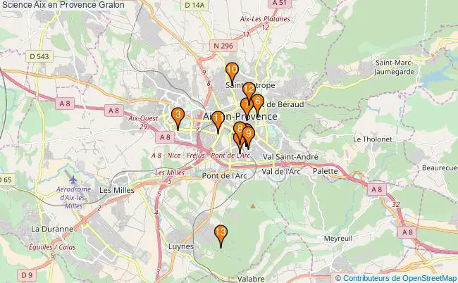 plan Science Aix en Provence Associations Science Aix en Provence : 18 associations