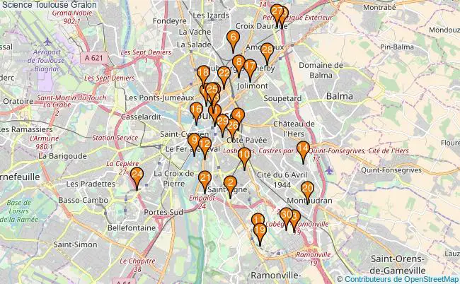 plan Science Toulouse Associations Science Toulouse : 34 associations