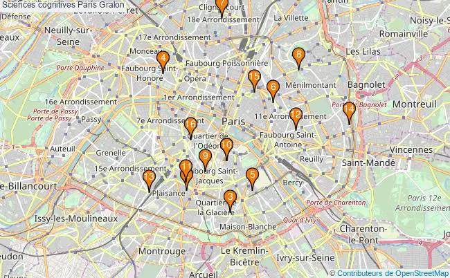 plan Sciences cognitives Paris Associations sciences cognitives Paris : 15 associations