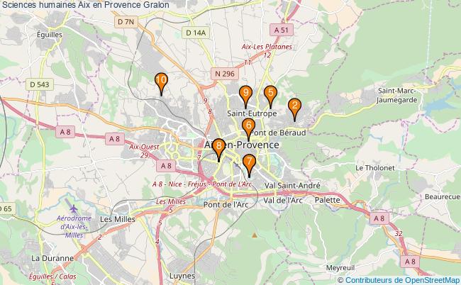 plan Sciences humaines Aix en Provence Associations sciences humaines Aix en Provence : 11 associations