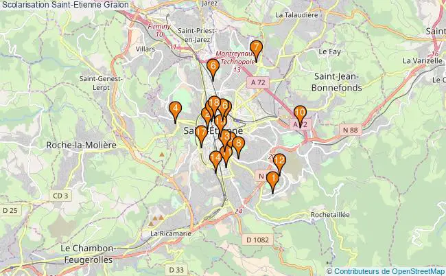 plan Scolarisation Saint-Etienne Associations scolarisation Saint-Etienne : 18 associations
