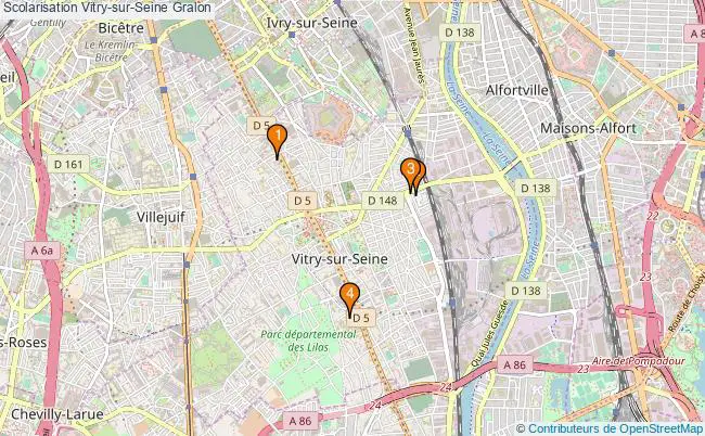 plan Scolarisation Vitry-sur-Seine Associations scolarisation Vitry-sur-Seine : 6 associations