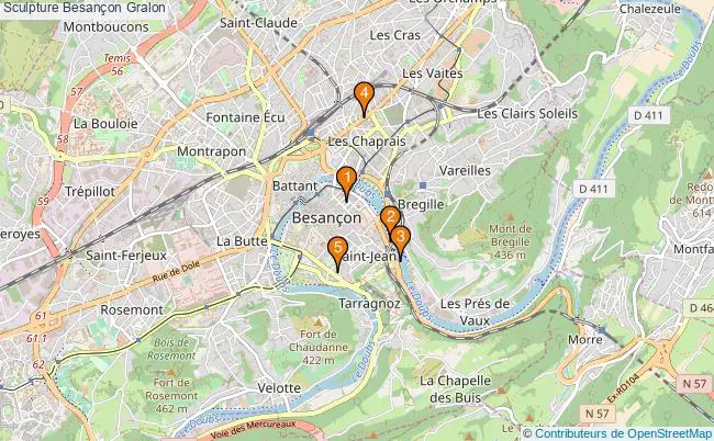 plan Sculpture Besançon Associations sculpture Besançon : 8 associations