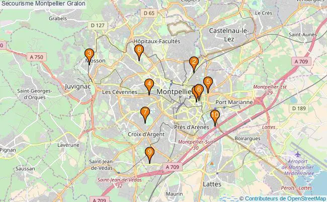 plan Secourisme Montpellier Associations secourisme Montpellier : 17 associations