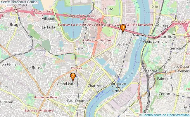 plan Secte Bordeaux Associations secte Bordeaux : 2 associations