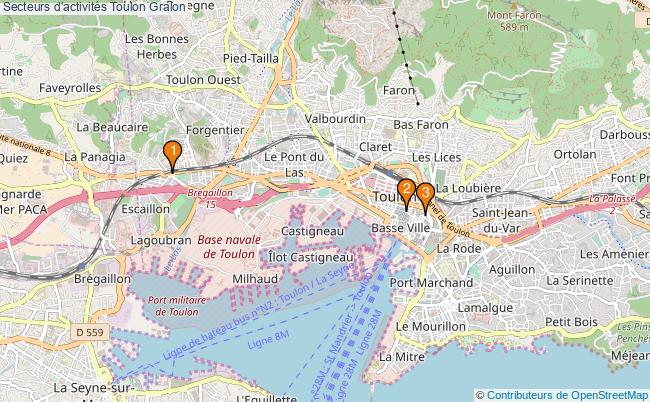 plan Secteurs d'activités Toulon Associations secteurs d'activités Toulon : 4 associations