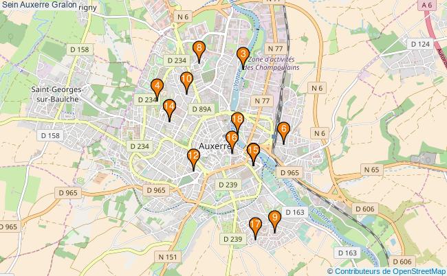 plan Sein Auxerre Associations Sein Auxerre : 29 associations