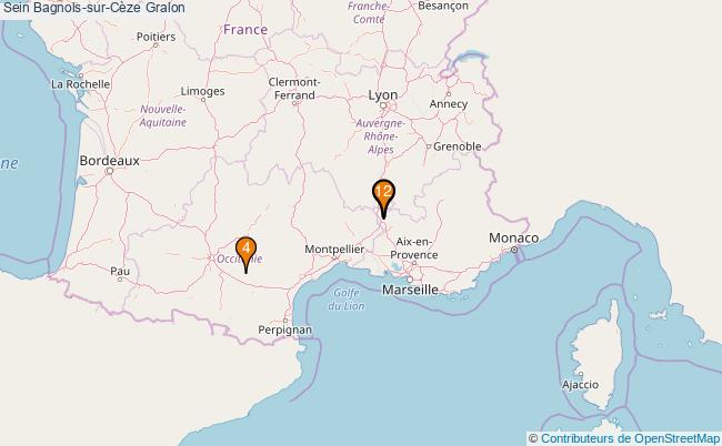 plan Sein Bagnols-sur-Cèze Associations Sein Bagnols-sur-Cèze : 14 associations