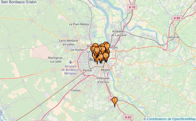 plan Sein Bordeaux Associations Sein Bordeaux : 366 associations