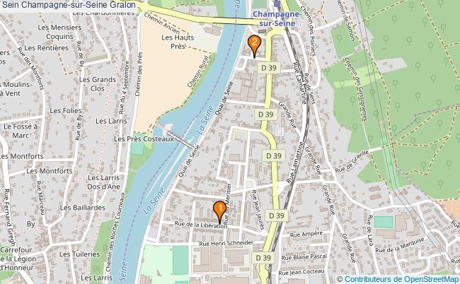 plan Sein Champagne-sur-Seine Associations Sein Champagne-sur-Seine : 3 associations