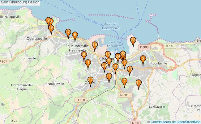 plan Sein Cherbourg Associations Sein Cherbourg : 46 associations