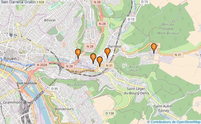 plan Sein Darnétal Associations Sein Darnétal : 8 associations