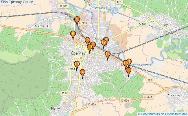 plan Sein Epernay Associations Sein Epernay : 14 associations