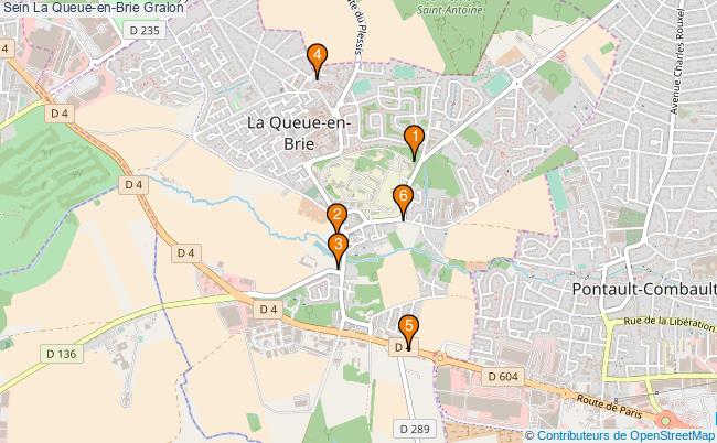 plan Sein La Queue-en-Brie Associations Sein La Queue-en-Brie : 6 associations
