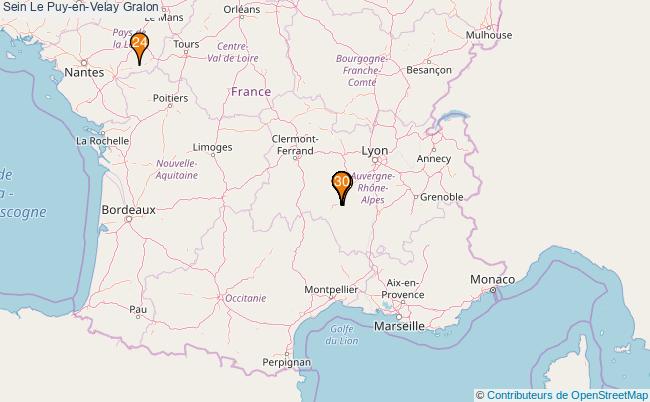 plan Sein Le Puy-en-Velay Associations Sein Le Puy-en-Velay : 46 associations