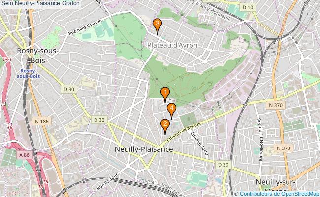 plan Sein Neuilly-Plaisance Associations Sein Neuilly-Plaisance : 5 associations