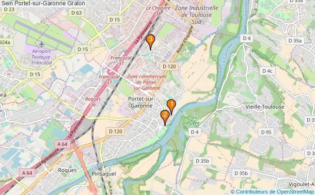 plan Sein Portet-sur-Garonne Associations Sein Portet-sur-Garonne : 4 associations