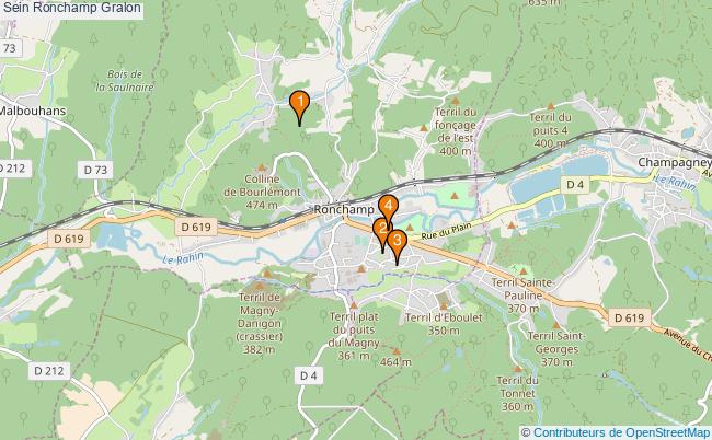 plan Sein Ronchamp Associations Sein Ronchamp : 3 associations
