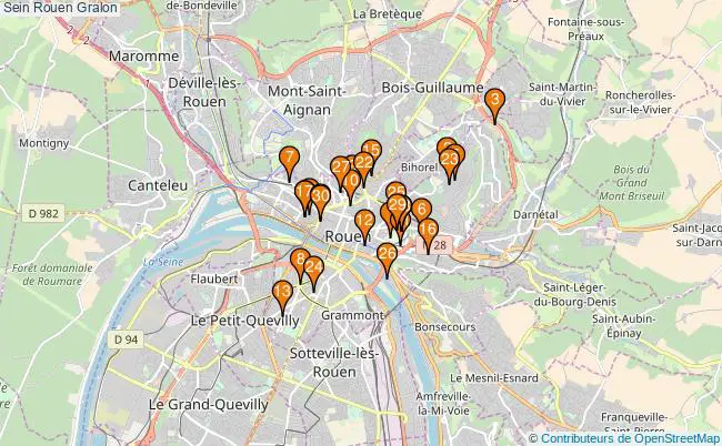 plan Sein Rouen Associations Sein Rouen : 156 associations
