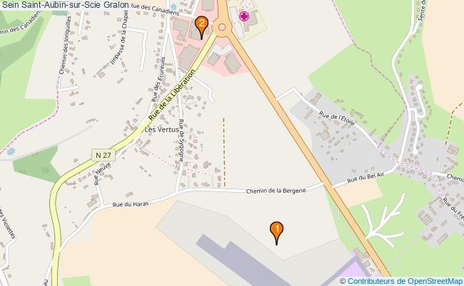 plan Sein Saint-Aubin-sur-Scie Associations Sein Saint-Aubin-sur-Scie : 2 associations