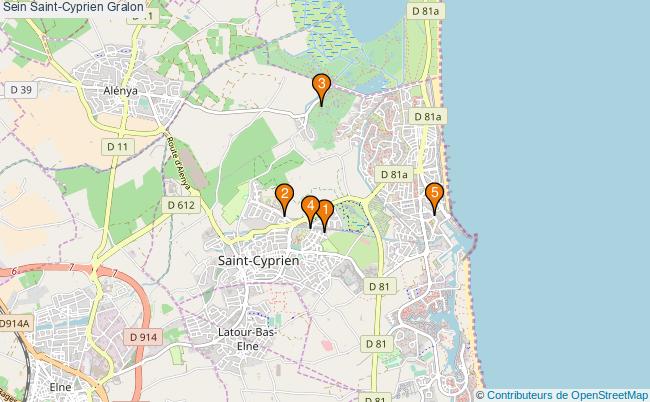plan Sein Saint-Cyprien Associations Sein Saint-Cyprien : 4 associations