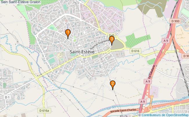 plan Sein Saint-Estève Associations Sein Saint-Estève : 5 associations