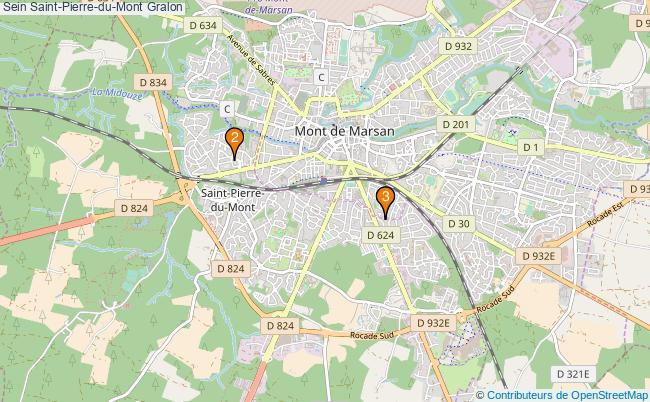 plan Sein Saint-Pierre-du-Mont Associations Sein Saint-Pierre-du-Mont : 3 associations