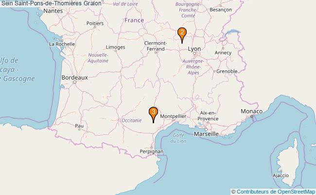 plan Sein Saint-Pons-de-Thomières Associations Sein Saint-Pons-de-Thomières : 3 associations