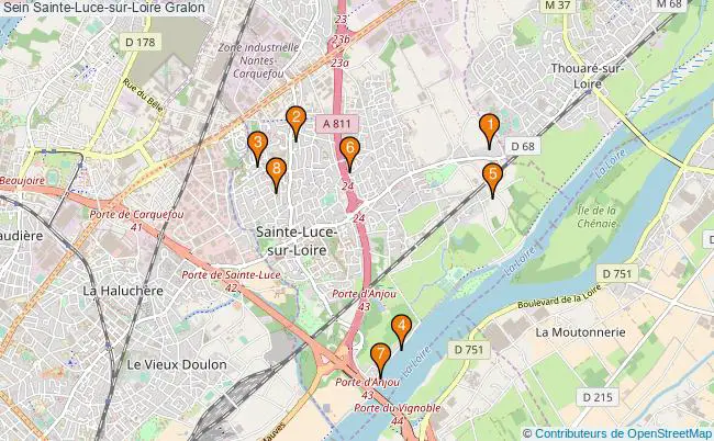 plan Sein Sainte-Luce-sur-Loire Associations Sein Sainte-Luce-sur-Loire : 8 associations
