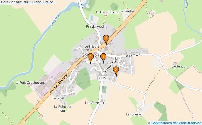 plan Sein Sceaux-sur-Huisne Associations Sein Sceaux-sur-Huisne : 4 associations