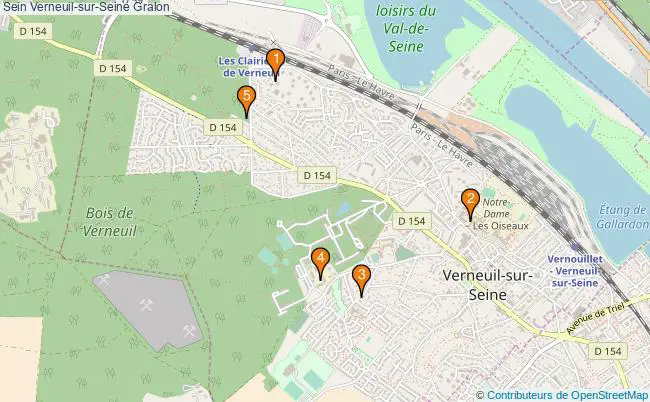 plan Sein Verneuil-sur-Seine Associations Sein Verneuil-sur-Seine : 4 associations
