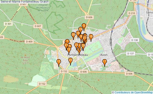 plan Seine-et-Marne Fontainebleau Associations Seine-et-Marne Fontainebleau : 29 associations