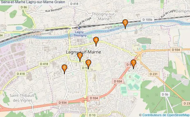 plan Seine-et-Marne Lagny-sur-Marne Associations Seine-et-Marne Lagny-sur-Marne : 6 associations