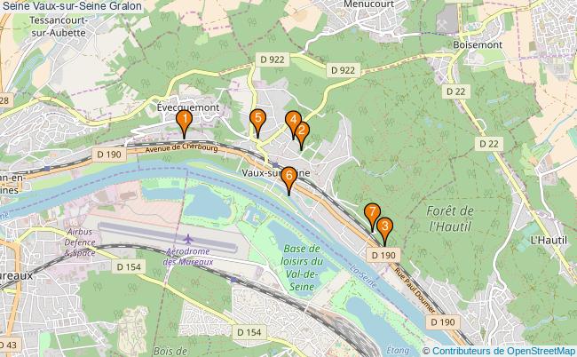 plan Seine Vaux-sur-Seine Associations Seine Vaux-sur-Seine : 11 associations
